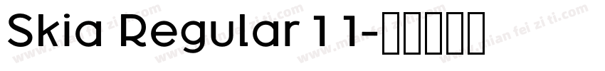 Skia Regular 1 1字体转换